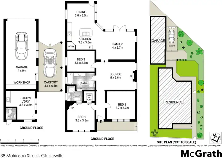 Floorplan of Homely house listing, 38 Makinson Street, Gladesville NSW 2111