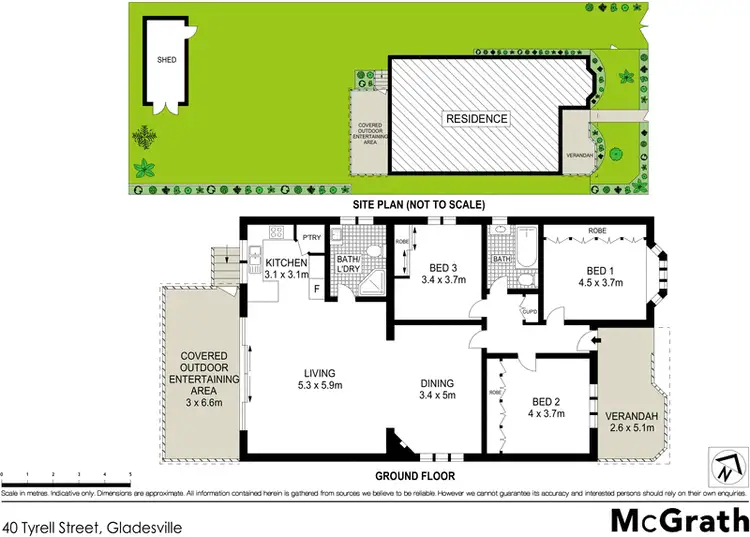 Floorplan of Homely house listing, 40 Tyrell Street, Gladesville NSW 2111