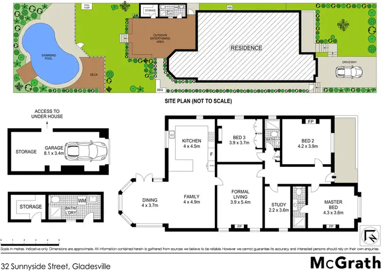 Floorplan of Homely house listing, 32 Sunnyside Street, Gladesville NSW 2111