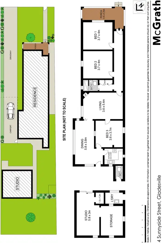 Floorplan of Homely house listing, 4 Sunnyside Street, Gladesville NSW 2111