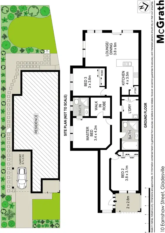 Floorplan of Homely house listing, 10 Earnshaw Street, Gladesville NSW 2111
