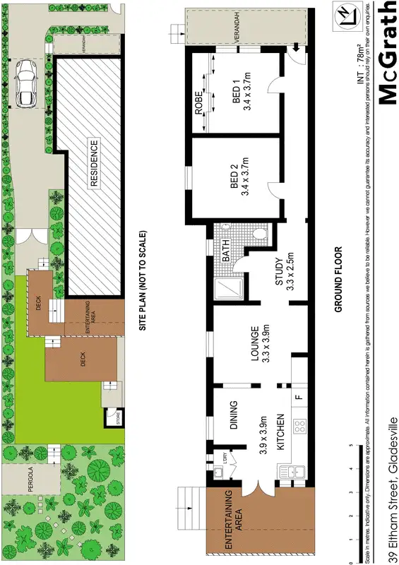 Floorplan of Homely house listing, 39 Eltham Street, Gladesville NSW 2111