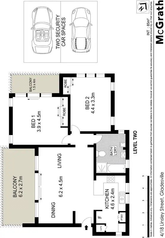 Floorplan of Homely apartment listing, 4/18 Linsley Street, Gladesville NSW 2111
