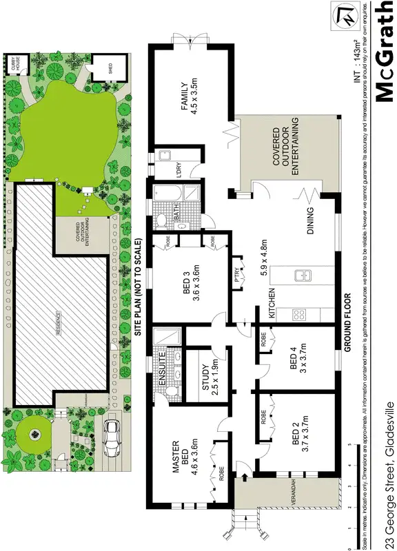 Floorplan of Homely house listing, 23 George Street, Gladesville NSW 2111