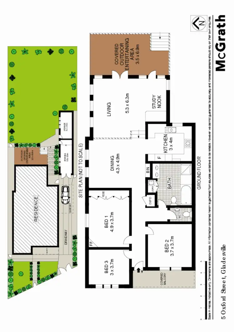 Floorplan of Homely house listing, 5 Oxford Street, Gladesville NSW 2111
