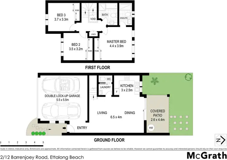 Floorplan of Homely townhouse listing, 2/12 Barrenjoey Road, Ettalong Beach NSW 2257