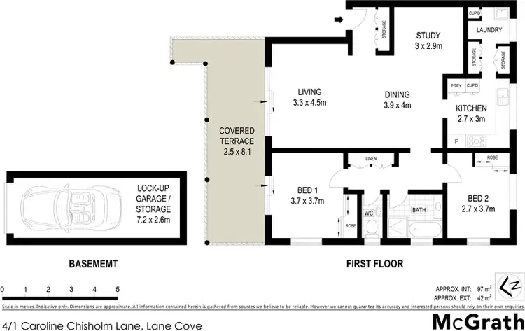 Floorplan of Homely apartment listing, 4/1 Caroline Chisholm Lane, Lane Cove NSW 2066