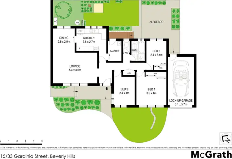 Floorplan of Homely villa listing, 15/33 Gardinia Street, Beverly Hills NSW 2209