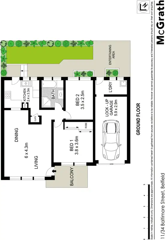 Floorplan of Homely house listing, 11/34 Baltimore Street, Belfield NSW 2191