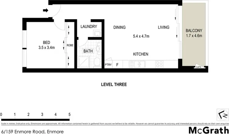 Floorplan of Homely apartment listing, 6/159 Enmore Road, Enmore NSW 2042