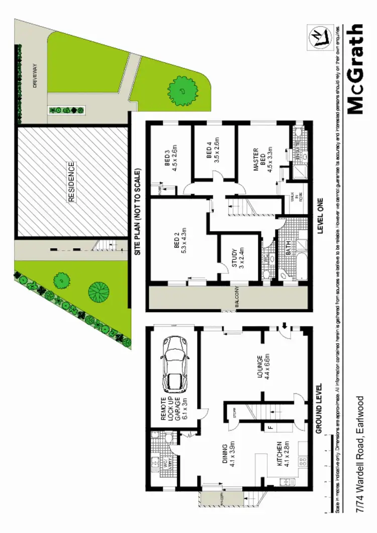 Floorplan of Homely townhouse listing, 7/74 Wardell Road, Earlwood NSW 2206