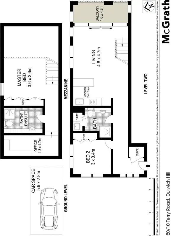 Floorplan of Homely apartment listing, 80/10 Terry Road, Dulwich Hill NSW 2203