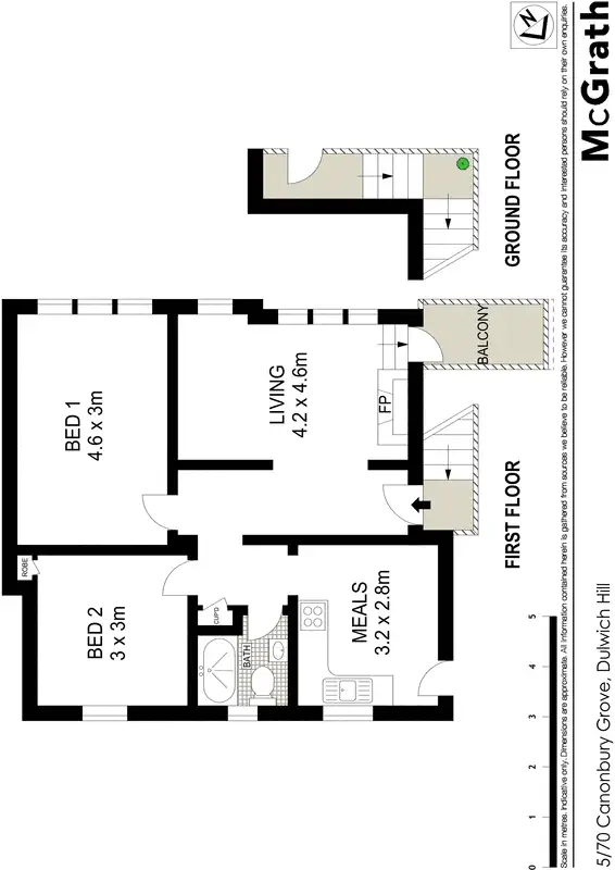Floorplan of Homely apartment listing, 5/70 Canonbury Grove, Dulwich Hill NSW 2203