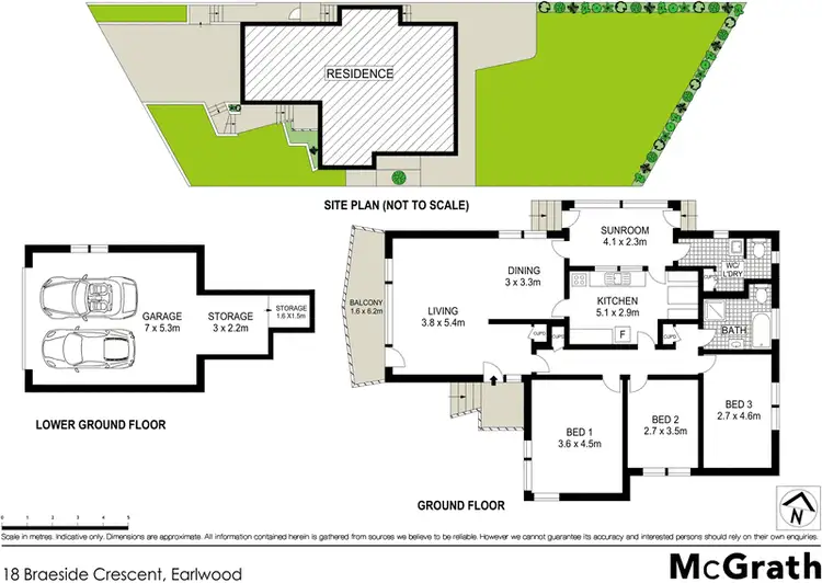 Floorplan of Homely house listing, 18 Braeside Crescent, Earlwood NSW 2206