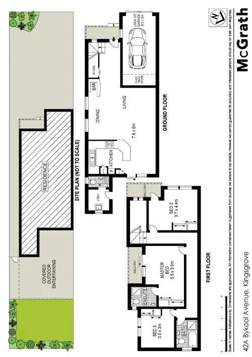 Floorplan of Homely house listing, 42A Bykool Avenue, Kingsgrove NSW 2208