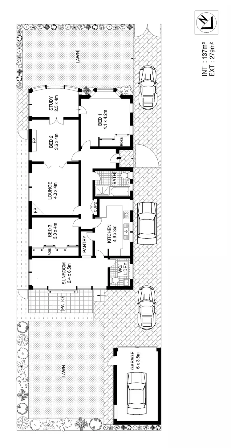 Floorplan of Homely house listing, 3 Malley Avenue, Earlwood NSW 2206