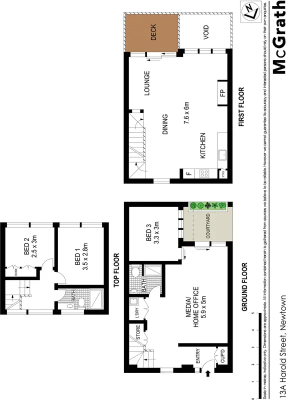 Floorplan of Homely house listing, 13A Harold Street, Newtown NSW 2042