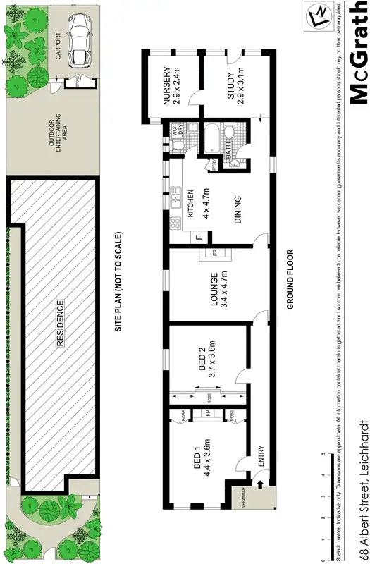 Floorplan of Homely house listing, 68 Albert Street, Leichhardt NSW 2040