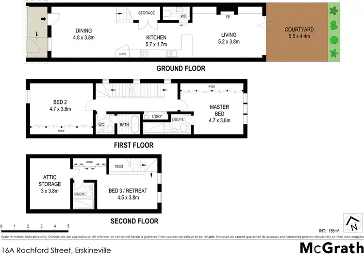 Floorplan of Homely house listing, 16A Rochford Street, Erskineville NSW 2043