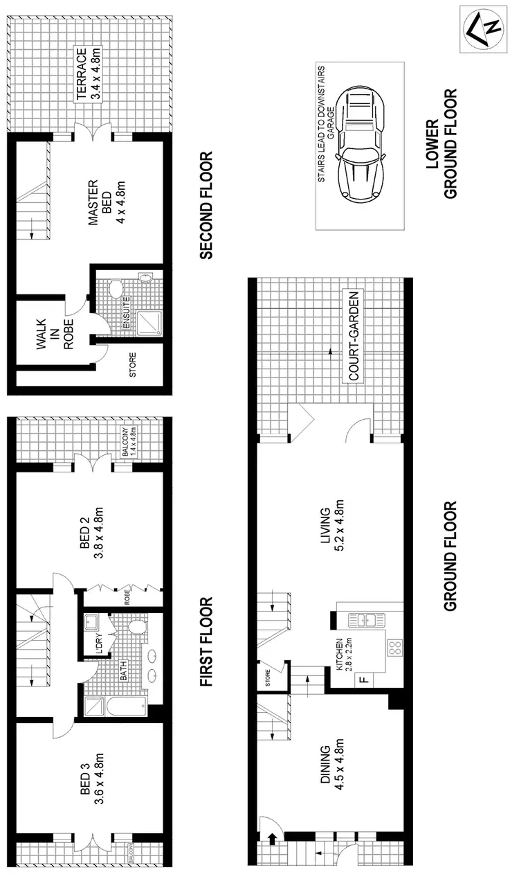 Floorplan of Homely house listing, 22 Prospect Street, Erskineville NSW 2043
