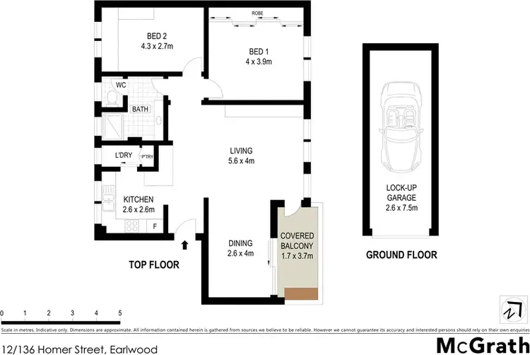 Floorplan of Homely apartment listing, 12/136 Homer Street, Earlwood NSW 2206