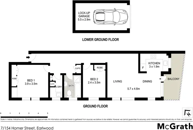 Floorplan of Homely apartment listing, 7/154 Homer Street, Earlwood NSW 2206