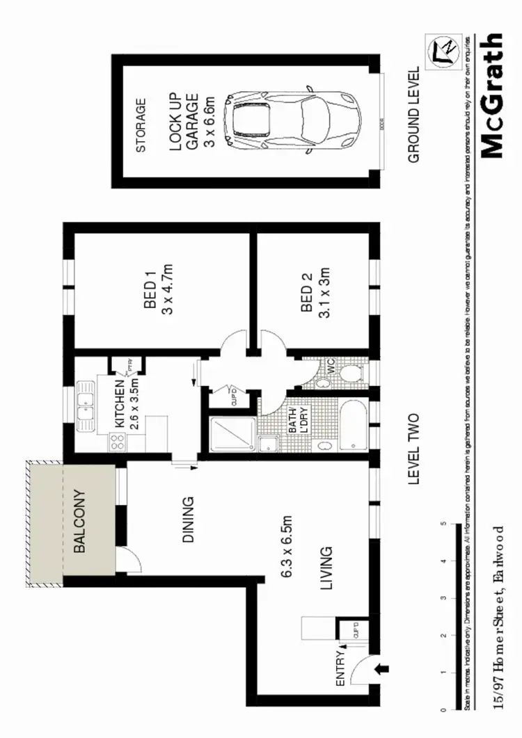 Floorplan of Homely apartment listing, 15/97 Homer Street, Earlwood NSW 2206