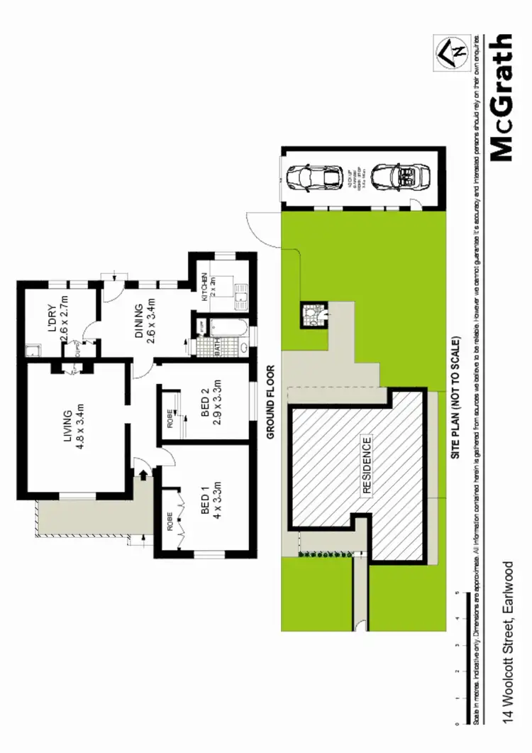 Floorplan of Homely house listing, 14 Woolcott Street, Earlwood NSW 2206