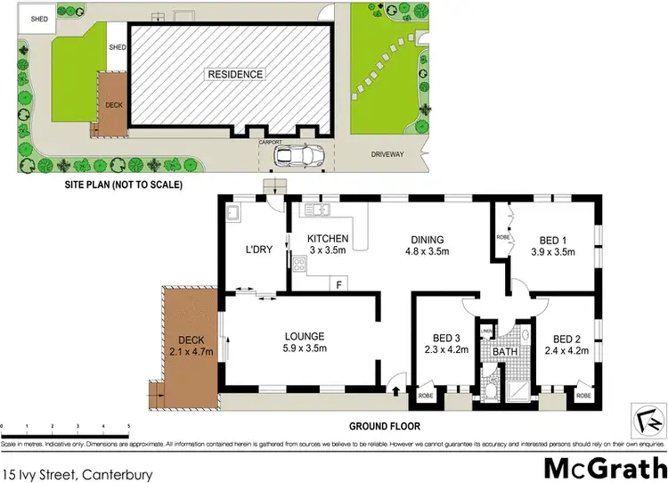 Floorplan of Homely house listing, 15 Ivy Street, Canterbury NSW 2193