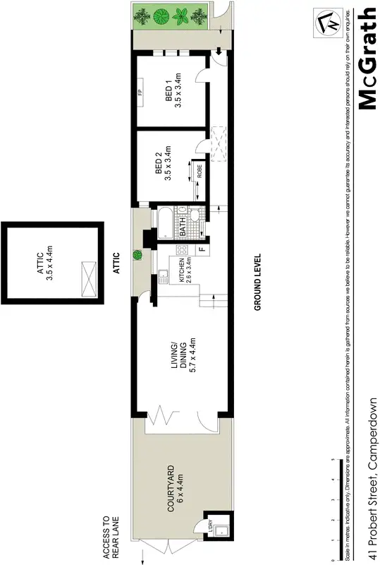 Floorplan of Homely house listing, 41 Probert Street, Camperdown NSW 2050