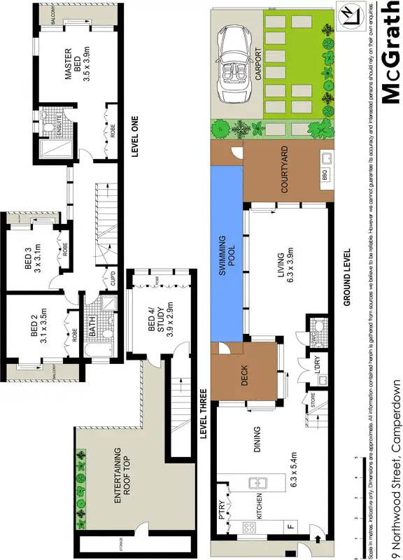 Floorplan of Homely house listing, 9 Northwood Street, Camperdown NSW 2050