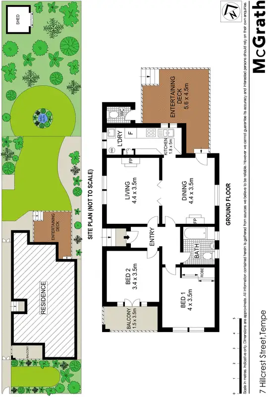 Floorplan of Homely house listing, 7 Hillcrest Street, Tempe NSW 2044