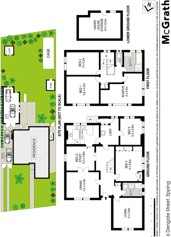 Floorplan of Homely house listing, 6 Dengate Street, Epping NSW 2121