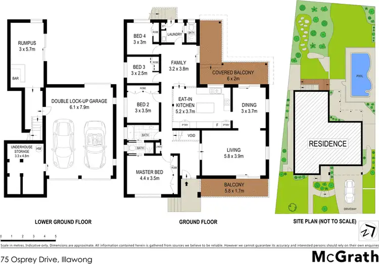 Floorplan of Homely house listing, 75 Osprey Drive, Illawong NSW 2234
