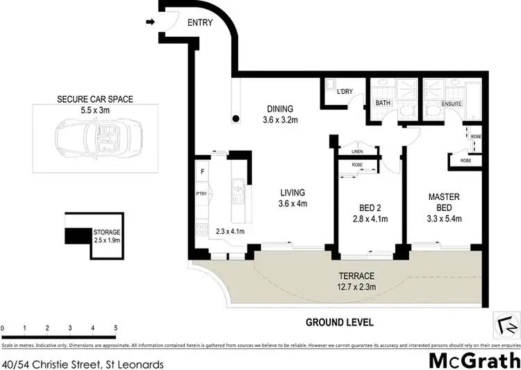 Floorplan of Homely apartment listing, 40/54 Christie Street, St Leonards NSW 2065