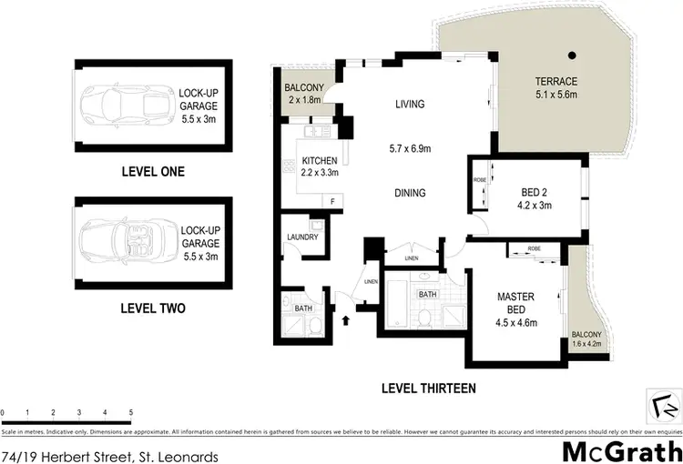 Floorplan of Homely apartment listing, 74/19 Herbert Street, St Leonards NSW 2065