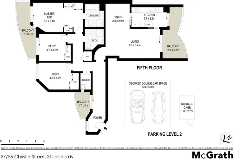 Floorplan of Homely apartment listing, 27/56 Christie Street, St Leonards NSW 2065