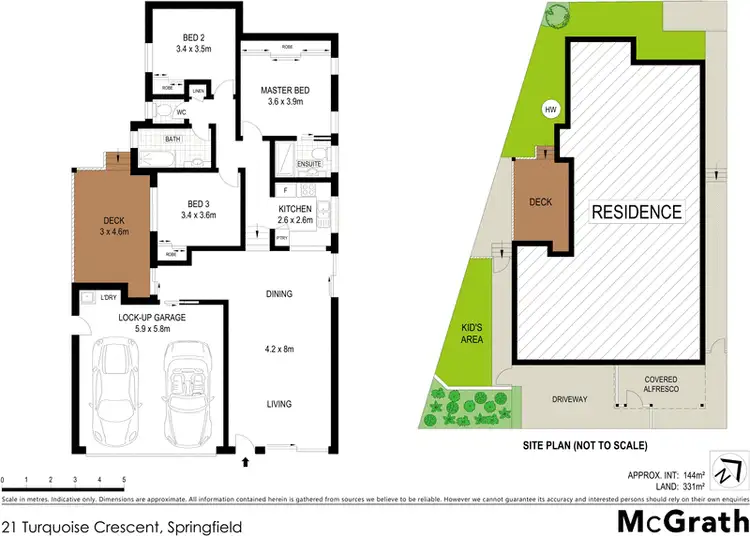 Floorplan of Homely house listing, 21 Turquoise Crescent, Springfield QLD 4300
