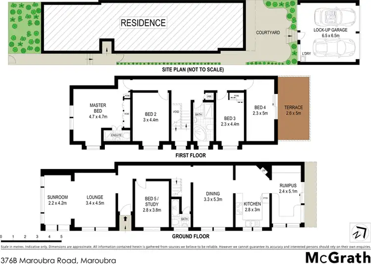 Floorplan of Homely semi-detached listing, 376B Maroubra Road, Maroubra NSW 2035