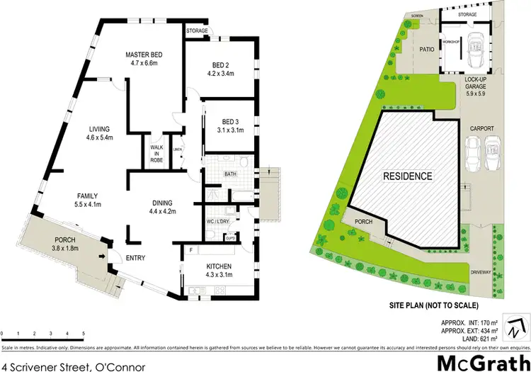 Floorplan of Homely house listing, 4 Scrivener Street, O'connor ACT 2602