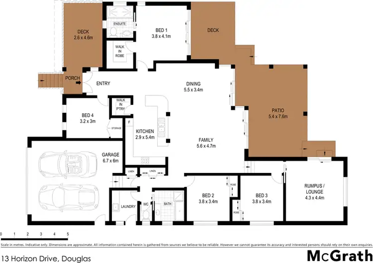 Floorplan of Homely house listing, 13 Horizon Drive, Douglas QLD 4814