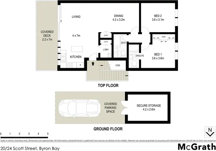 Floorplan of Homely apartment listing, 20/24 Scott Street, Byron Bay NSW 2481