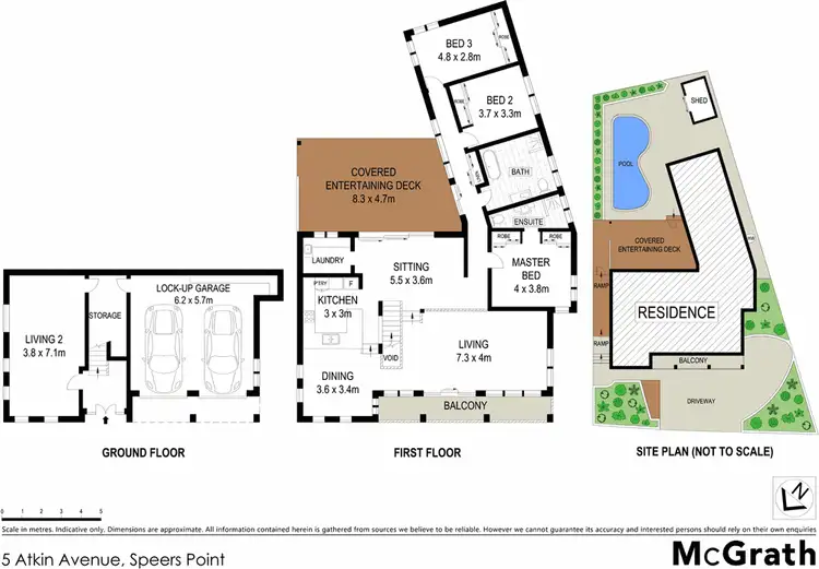 Floorplan of Homely house listing, 5 Atkin Avenue, Speers Point NSW 2284
