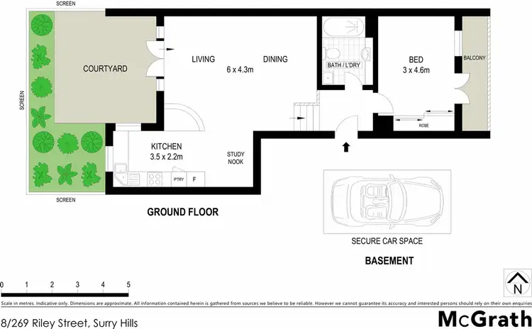 Floorplan of Homely apartment listing, 8/269 Riley Street, Surry Hills NSW 2010