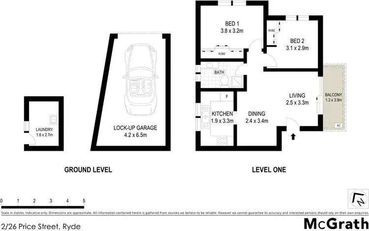 Floorplan of Homely apartment listing, 2/26 Price Street, Ryde NSW 2112