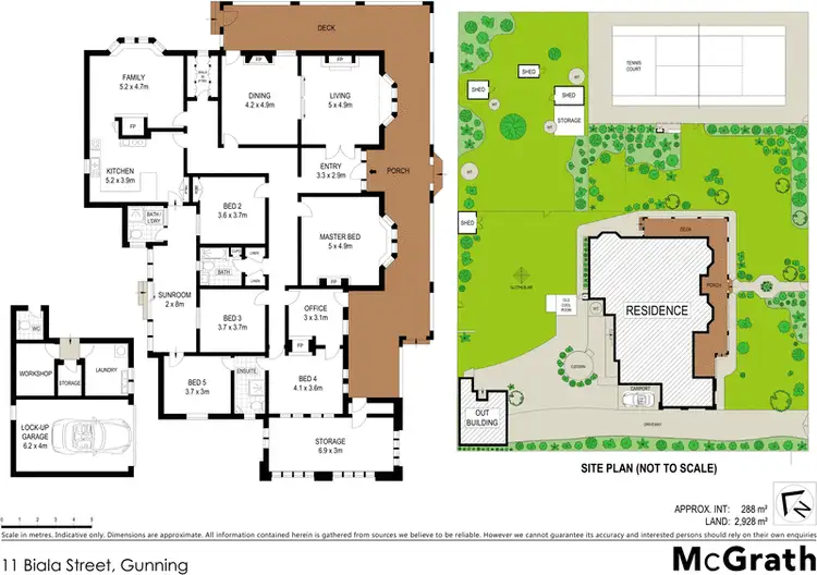 Floorplan of Homely house listing, 11 Biala Street, Gunning NSW 2581