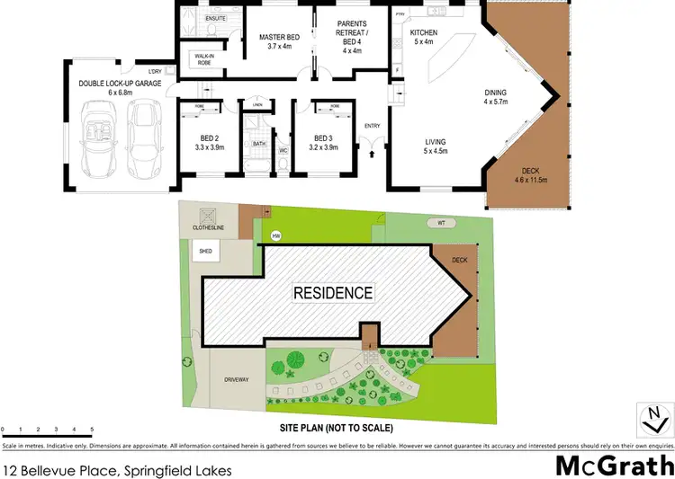 Floorplan of Homely house listing, 12 Bellevue Place, Springfield Lakes QLD 4300