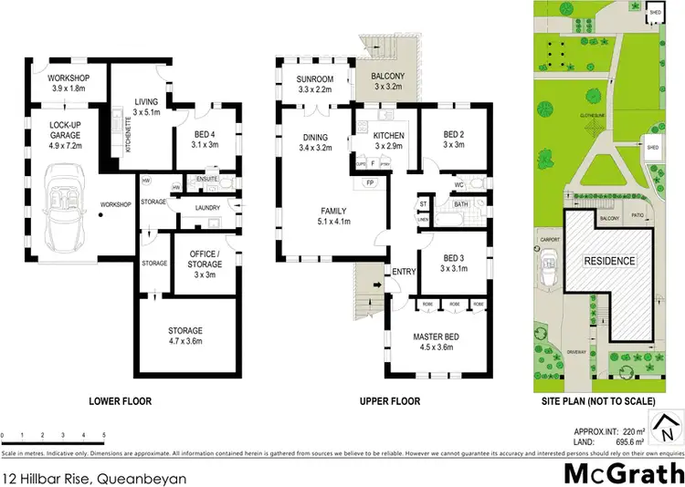 Floorplan of Homely house listing, 12 Hillbar Rise, Queanbeyan NSW 2620