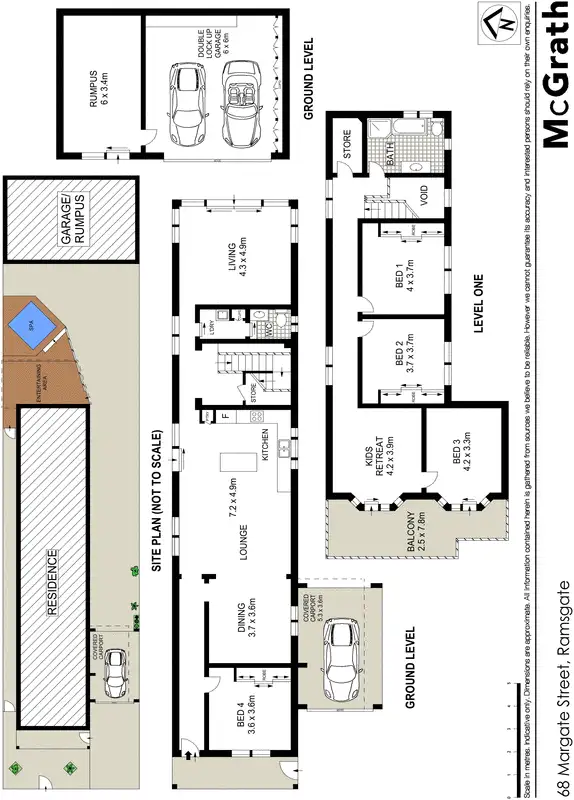 Floorplan of Homely house listing, 68 Margate Street, Ramsgate NSW 2217