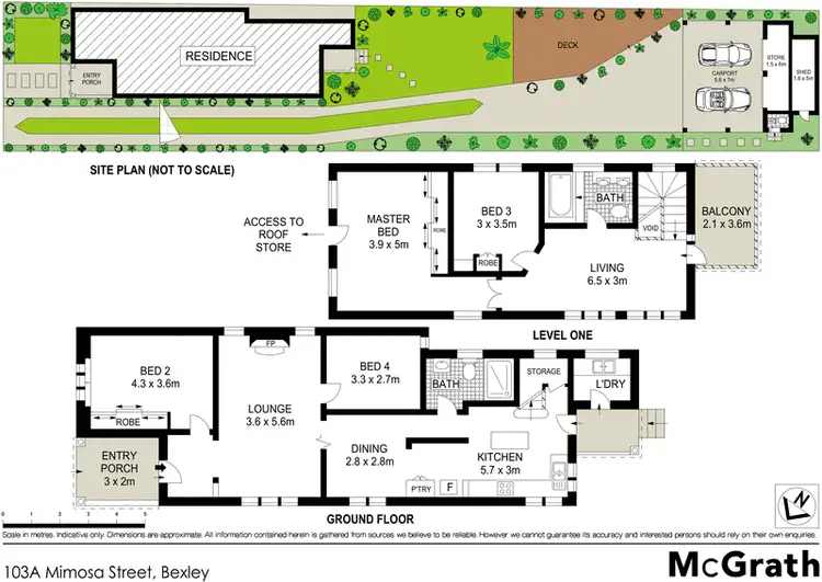 Floorplan of Homely house listing, 103A Mimosa Street, Bexley NSW 2207